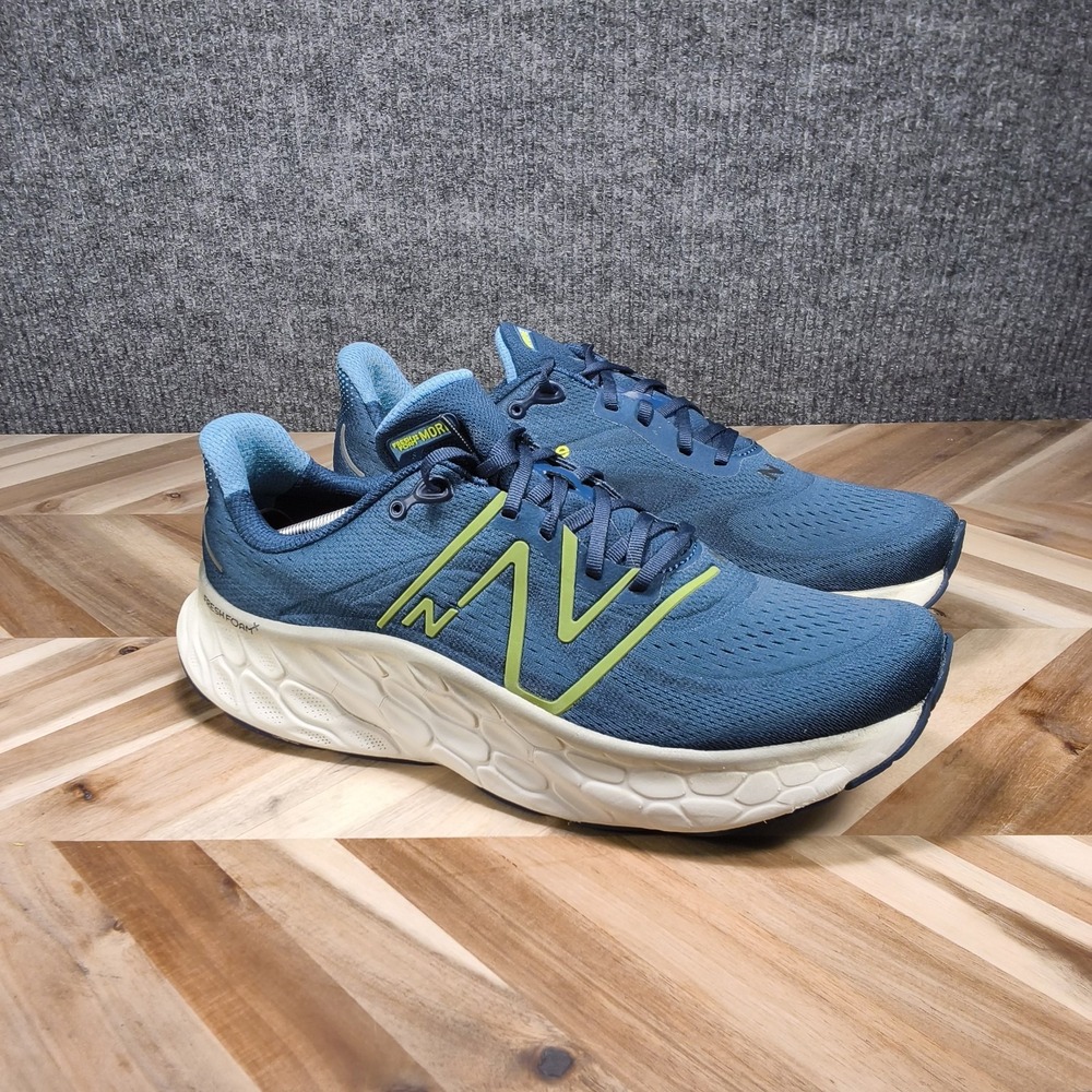 New Balance Fresh Foam X More v4 Men's Size 13 Blue White Running Shoes MMORCN4